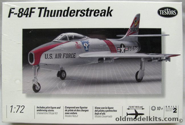 Testors 1/72 Republic F-84F Thunderstreak - (ex-Hawk), 942 plastic model kit